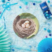 Bird’s Nest | Watercolor Eggs Nature ペーパープレート (パーティー)