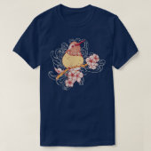 Bird Sakura Spring Tシャツ (デザイン正面)