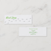 Bird Shop名刺 スキニー名刺 (正面/裏面)