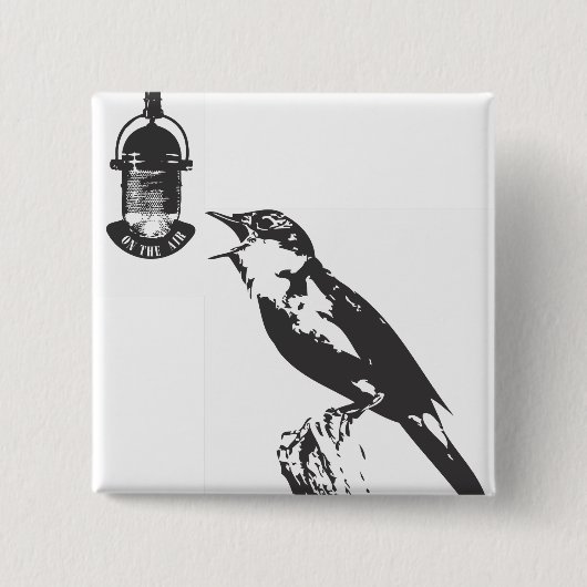 BIRD SINGING 缶バッジ (正面)