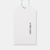 Bird Song、オンラインの鳥、カスタマイズ可能 ギフトタグ (裏面)