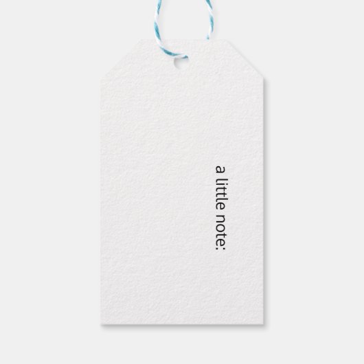 Bird Song、オンラインの鳥、カスタマイズ可能 ギフトタグ (裏面)