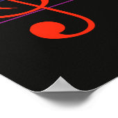 Bird Song, colorful design ポスター (角)