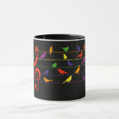 Bird Song, colorful design マグカップ (中央)