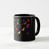 Bird Song, colorful design マグカップ (正面右)