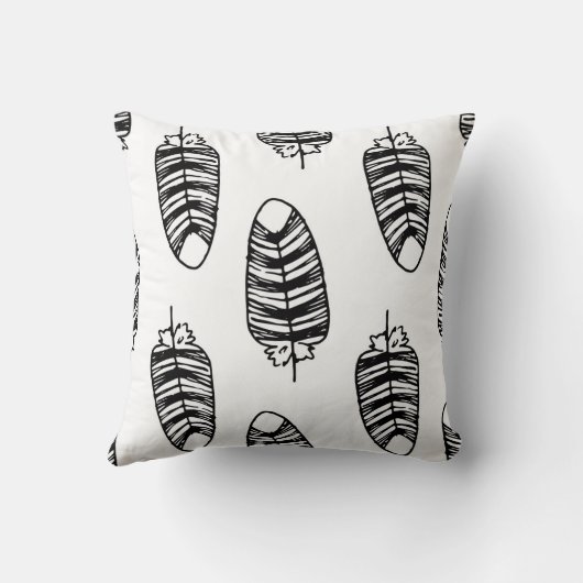 Bird striped feather pattern. Seamless pattern of クッション (裏面)