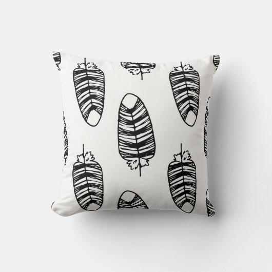 Bird striped feather pattern. Seamless pattern of クッション (正面)
