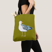 Bird Tote Gull & Duck トートバッグ (クローズアップ)