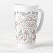 Bird Tree Art Nouveau Style drawing  カフェラテマグ (右アングル)