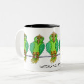 Bird Twitcher Mug, Name Can Be Added ツートーンマグカップ (正面左)