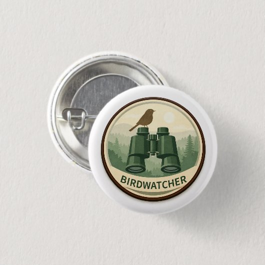 Bird Watcher Explorer | Kids Outdoor Award 缶バッジ (正面&裏面)