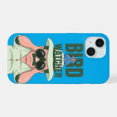Bird Watcher Hobby birdwatching  wildlife observer iPhone 15ケース (裏面横)