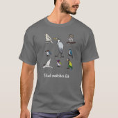 Bird watcher list tシャツ (正面)