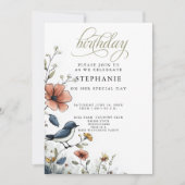 Bird Watchers Birthday Party 招待状 (正面)