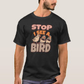 Bird Watching Binoculars Bird Species Tシャツ (正面)