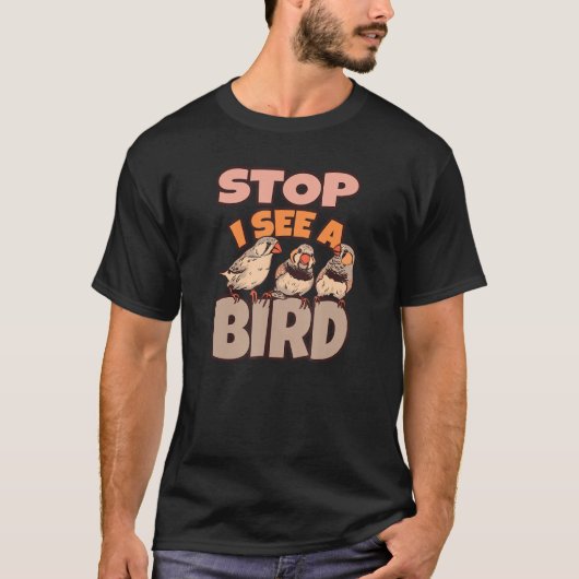 Bird Watching Binoculars Bird Species Tシャツ (正面)