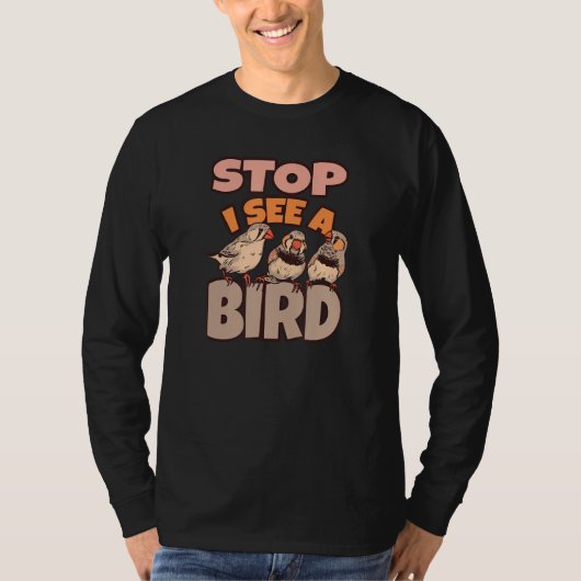 Bird Watching Binoculars Bird Species Tシャツ (正面)