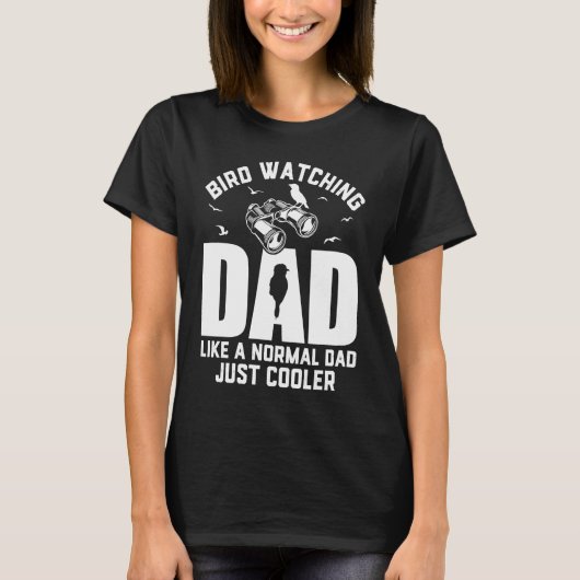 Bird Watching Dad Birding Funny Bird Lover Men Tシャツ (正面)