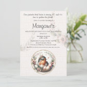 Bird Watercolor 40th Birthday Invitation 招待状 (スタンド正面)