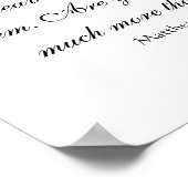 Bird with Matthew 6:26 Bible Verse ポスター (角)