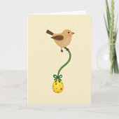 Bird With Polka Dot Egg Design Card カード (正面)