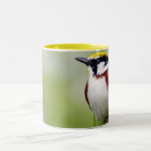 Bird yellow_iphone ツートーンマグカップ (中央)