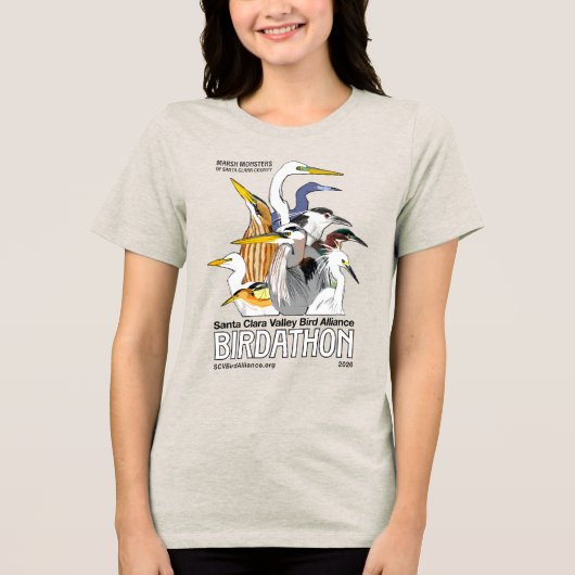 Birdathon 2026 T-shirt Women トライブレンドＴシャツ (正面)
