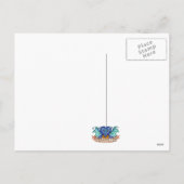 Birdbathの休日のドラゴンの郵便はがき シーズンポストカード (裏面)