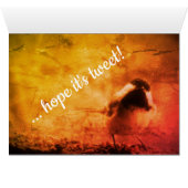 Birddayの幸せな希望さえずりの誕生日の《鳥》アメリカゴガラ (内部横(下))