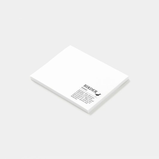 Birder definition - wild bird observer ポストイット (アングル)