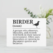Birder definition - wild bird observer 招待状 (スタンド正面)