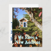 Birdhouse我々はアドレスカードの変更を移動 案内ポストカード (正面/裏面)