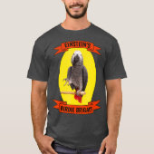 Birdie Brigade African Grey Parrot Tシャツ (正面)