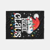 Birdie Claus Funny Xmas Christmas Grandma Holiday  フリースブランケット (正面(横))