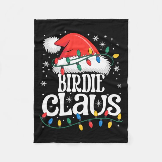 Birdie Claus Funny Xmas Christmas Grandma Holiday  フリースブランケット (正面)