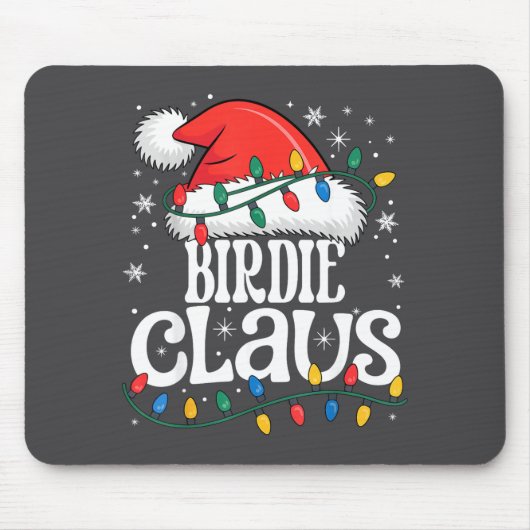 Birdie Claus Funny Xmas Christmas Grandma Holiday  マウスパッド (正面)