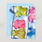 BIRDIES 'flyer'スモールノート紙シート (正面/裏面)