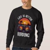 Birding Bird  Birdwatching Birder スウェットシャツ (正面)