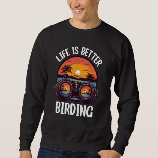 Birding Bird  Birdwatching Birder スウェットシャツ (正面)