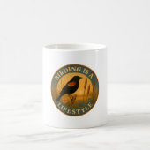 Birding Is a Lifestyle - ハゴロモガラス 火星 コーヒーマグカップ (中央)