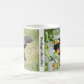 BirdingCollectiblesによる赤い翼のブラックバードマグカップ コーヒーマグカップ (中央)