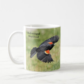 BirdingCollectiblesによる赤い翼のブラックバードマグカップ コーヒーマグカップ