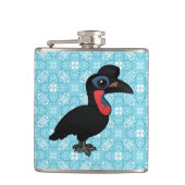 Birdorableのアビシニアの地上のミナミジサイチョウ フラスク (正面)