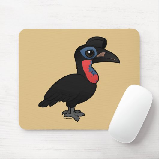 Birdorableのアビシニアの地上のミナミジサイチョウ マウスパッド (マウス)