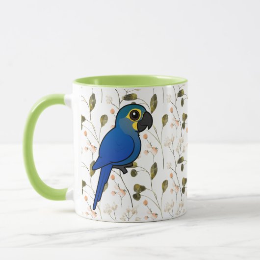 Birdorableのインディゴルアコンゴウインコもしくはリアマコウ マグカップ (左)