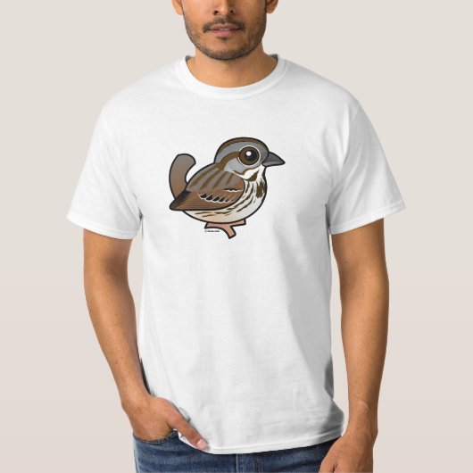 Birdorableのウタスズメ Tシャツ (正面)