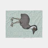 Birdorableのエミュー フリースブランケット (正面(横))