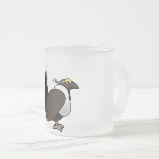 Birdorableのキジオライチョウ フロストグラスマグカップ (正面右)