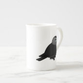 Birdorableのコクマルガラス ボーンチャイナマグカップ (正面右)