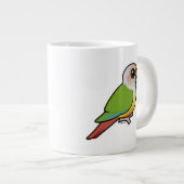 Birdorableのシナモン緑cheekedのConure ジャンボコーヒーマグカップ (正面右)